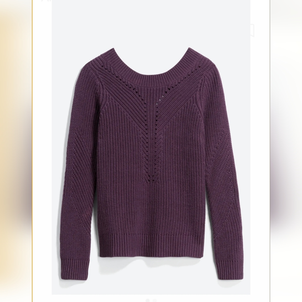 Open Back Pullover